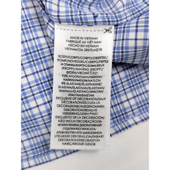 Ralph Lauren Shirt Mens LG Blue Plaid Classic Fit Performance Button Down - Picture 10 of 11
